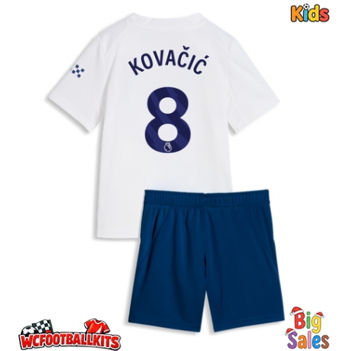 Manchester City Mateo Kovacic #8 Replica Third Stadium Kit for Kids 2026-27 Short Sleeve (+ pants)